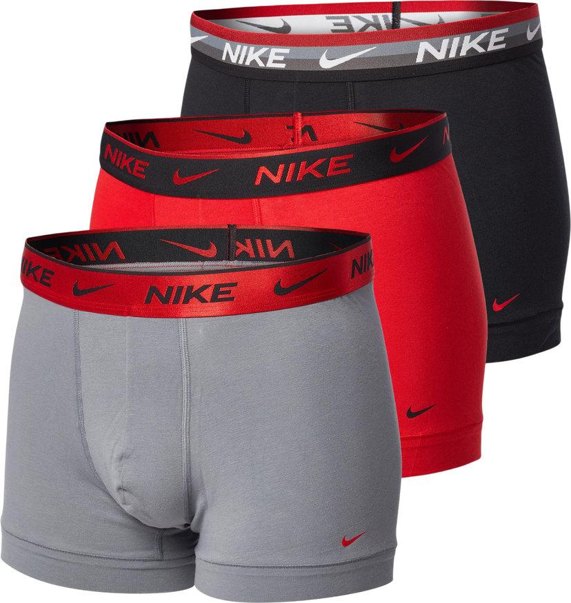 Boxare Nike Cotton Trunk 3 Pairs Boxer Shorts Flerfärgad | ke1008-1l9