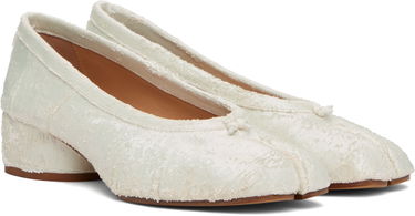 Sneakers och skor Maison Margiela Maison Margiela Tabi Ballerina Heels Vit | S58WZ0128 P8159, 3
