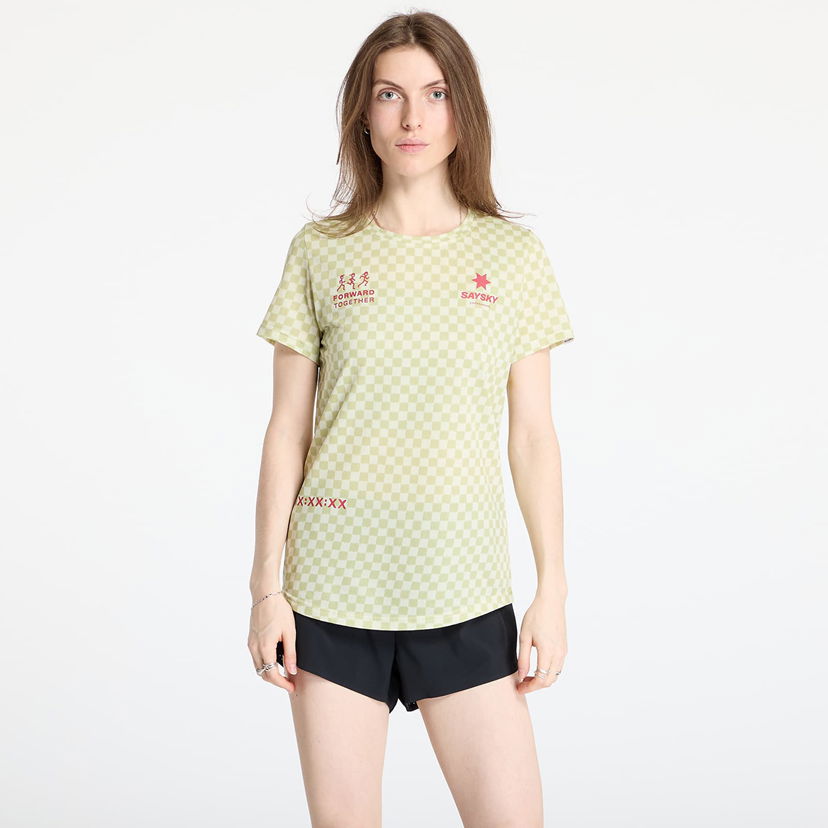 T-shirt Saysky SAYSKY Checker Combat T-Shirt Grön | NWRSS31C1034