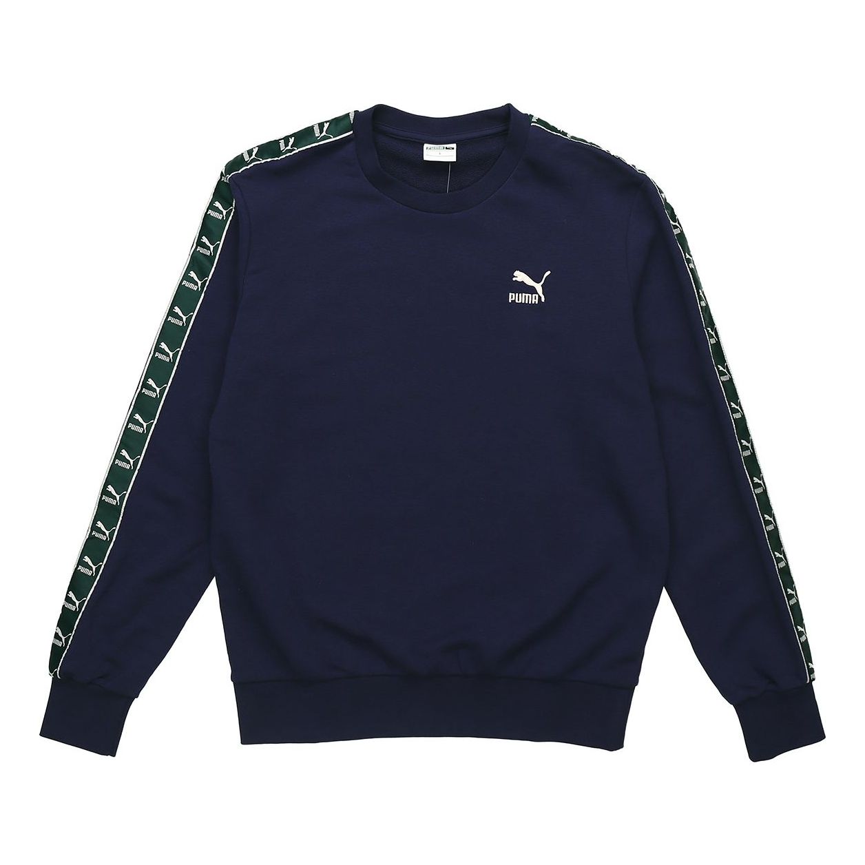 Sweater Puma Puma Ecomm Tape Crew Sweatshirt Mörkblå | 579713-02, 0