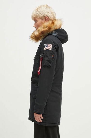Parkas Alpha Industries Polar Jacket Parka Svart | 123002, 1