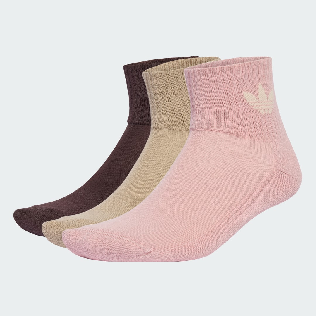 Strumpor adidas Performance Mid-Cut Crew Socks - 3 Pairs Rosa | JV8596, 0