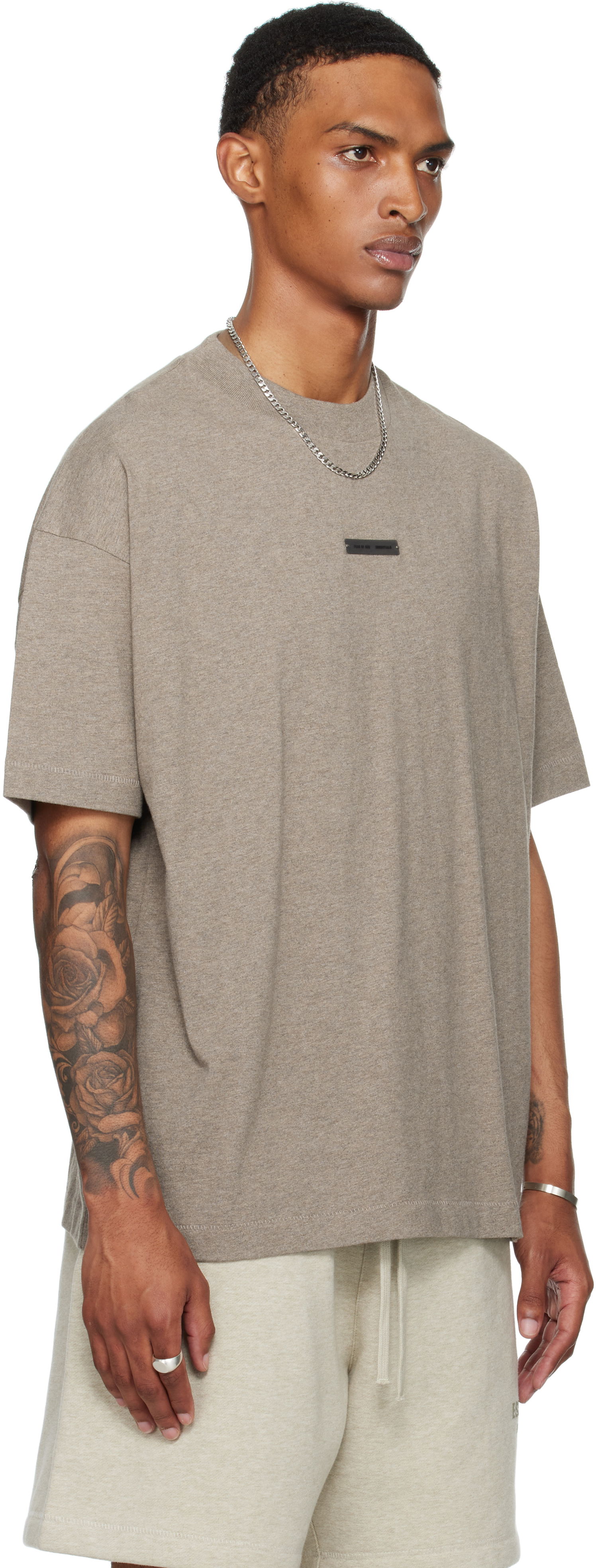 T-shirt Fear of God Fear of God ESSENTIALS Classic Fit T-Shirt Grå | 125SP254193F, 1