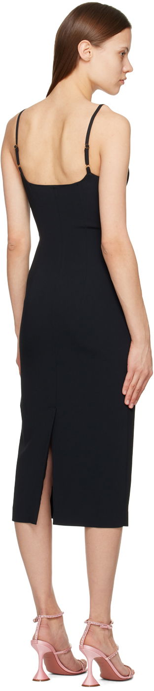 Klä Blumarine Midi Dress With Sequin Hearts Svart | P322A316A, 2