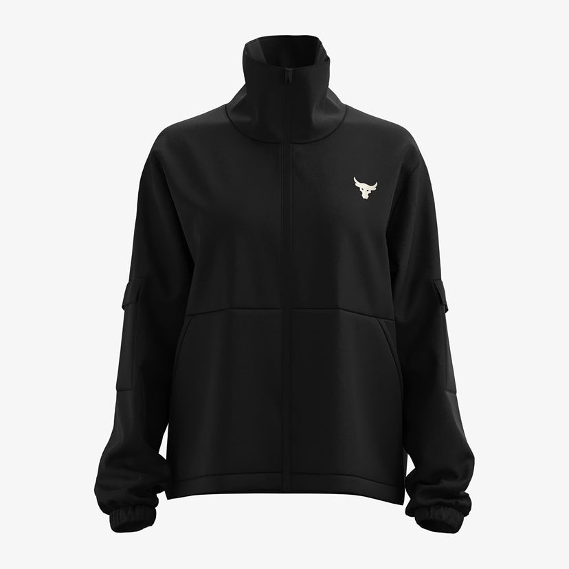 Jacka Under Armour Project Rock Woven Jacket Svart | 1365993-001