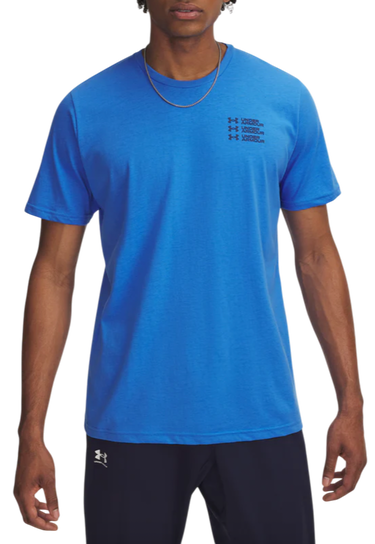 T-shirt Under Armour Under Armour Triple Stack Logo Short Sleeve T-Shirt Blå | 6004173-402, 0