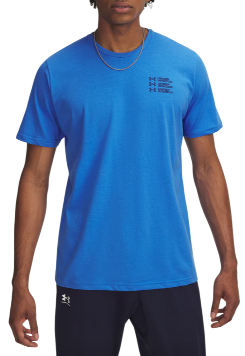 T-shirt Under Armour Under Armour Triple Stack Logo Short Sleeve T-Shirt Blå | 6004173-402, 0