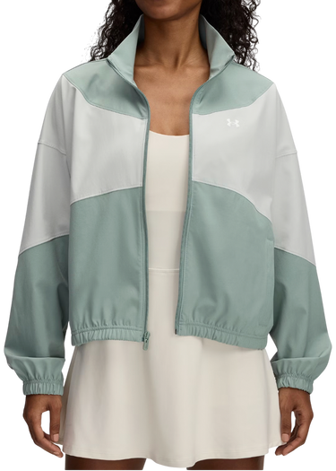 Vindjacka Under Armour Rival Woven Colorblock Cropped Jacket Flerfärgad | 1389631-348, 0