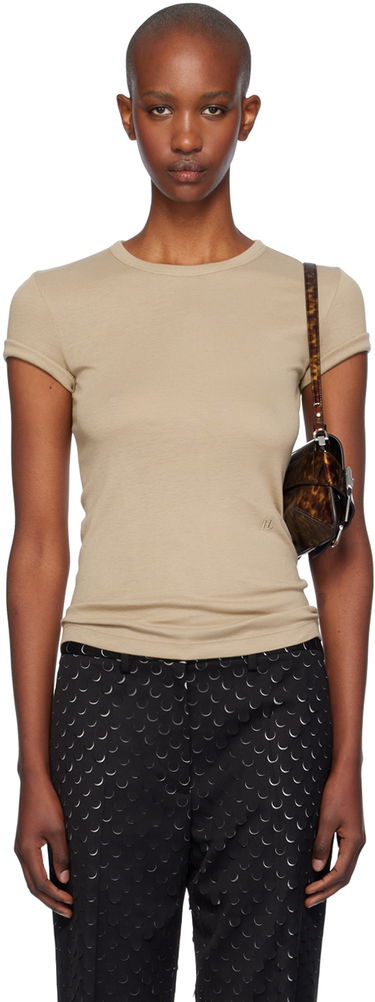 T-shirt Helmut Lang Helmut Lang Shrunken T-Shirt Beige | O01HW515, 0