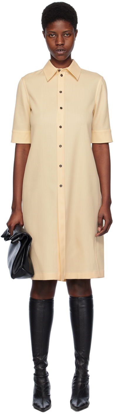 Klä Jil Sander Stripe Dress Beige | J04DL0002_J40003