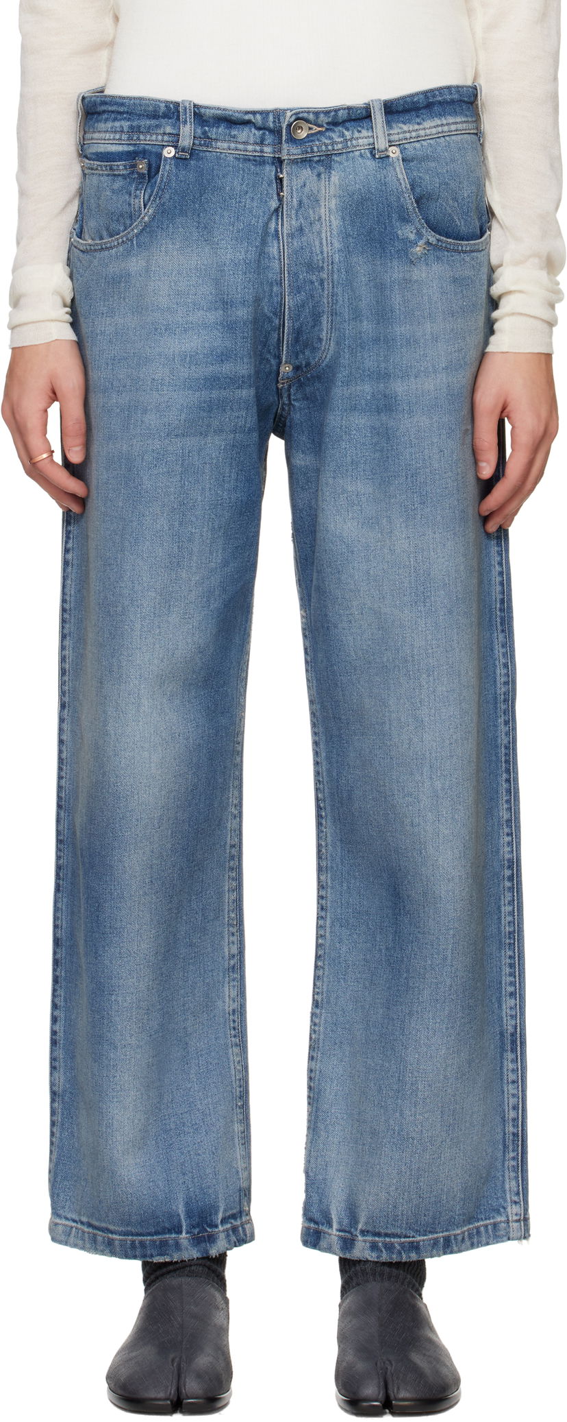 Jeans Maison Margiela Maison Margiela Distressed Jeans Blå | S50LA0240 S30383