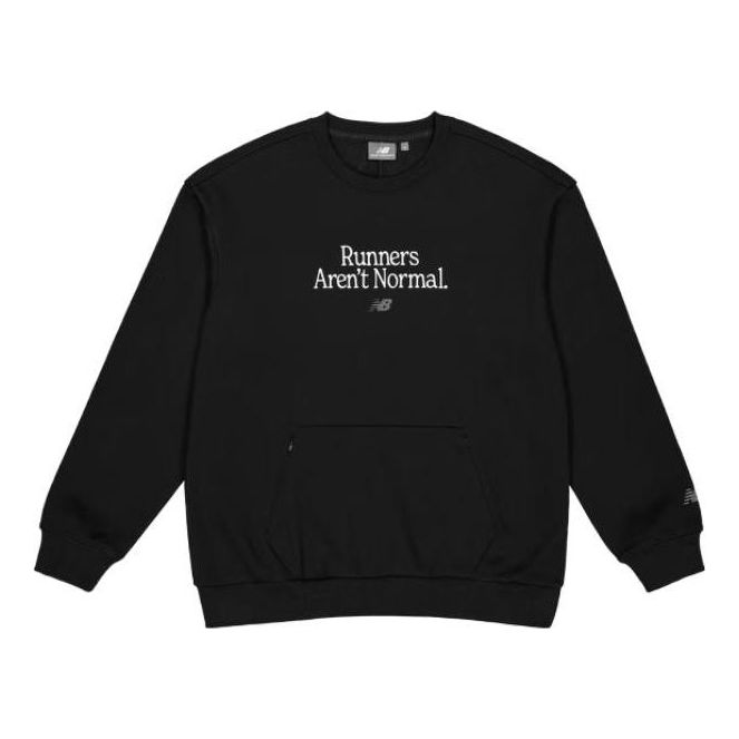 Sweater New Balance Pullover With Pocket Svart | NCD45101-BK