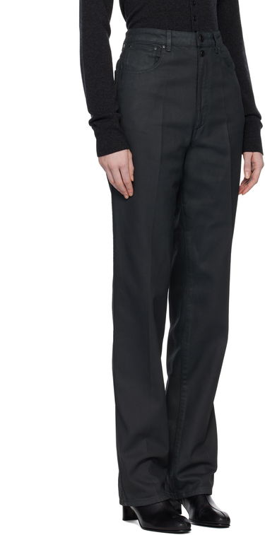 Jeans LEMAIRE High Waisted Straight Jeans Svart | PA1229 LD1059, 1