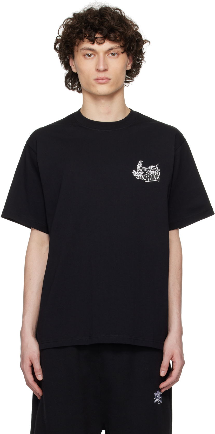 T-shirt Awake NY Awake NY Hammer Graphic T-Shirt Svart | AWK-SP25-TS003