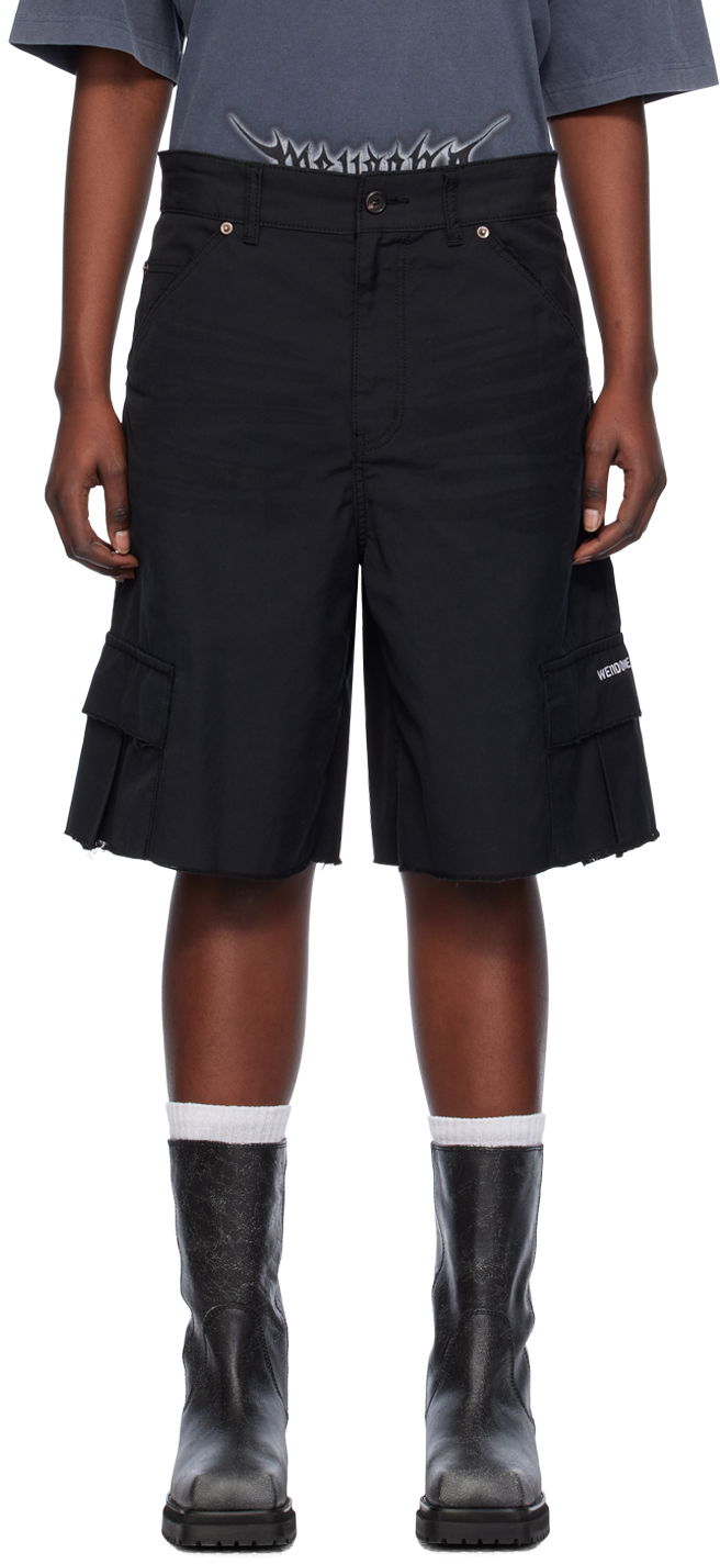 Shorts We11done We11done Cropped Cargo Shorts Svart | WD-DP0-24-344-M-BK, 0