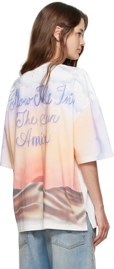 T-shirt AMIRI AMIRI 'Follow Me' Oversized T-Shirt Vit | AWJYTE1070, 2