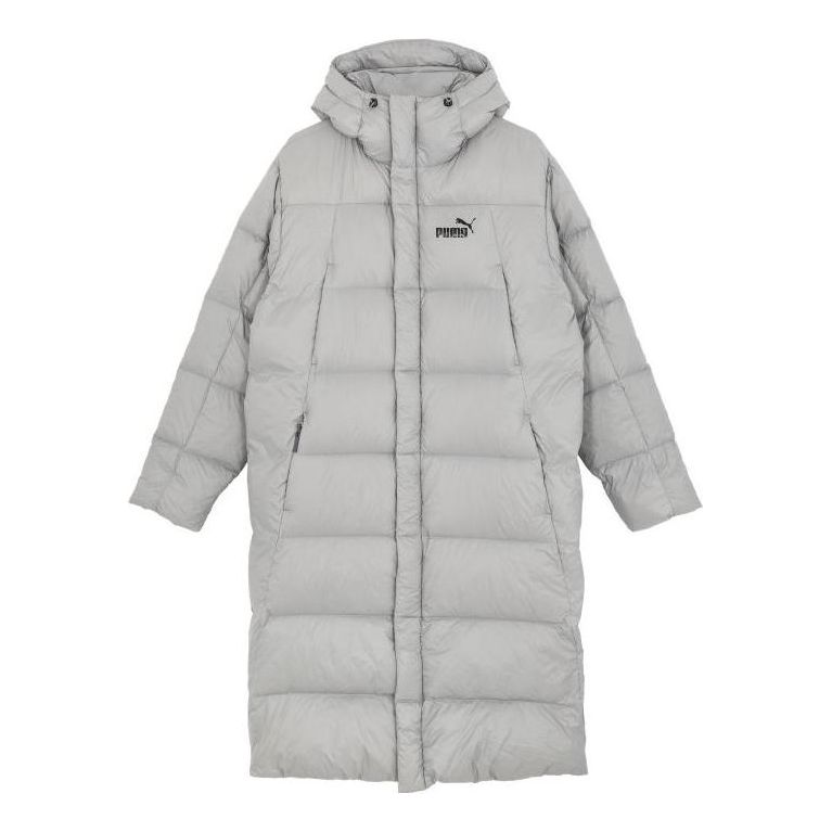 Pufferjacka Puma Lightweight Hooded Down Coat Grå | 678345-14, 0
