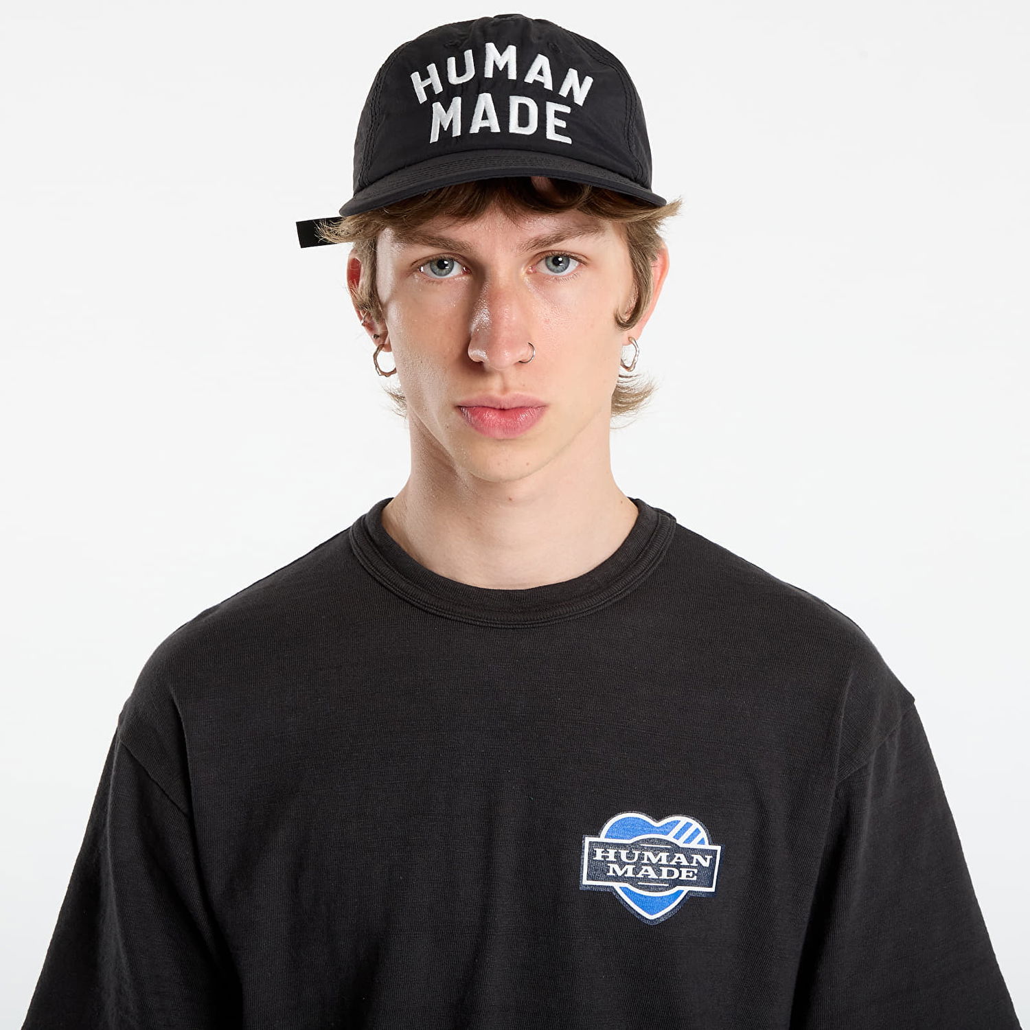 Keps Human Made HUMAN MADE 5-Panel Nylon Cap Svart | HM30GD070BK, 0