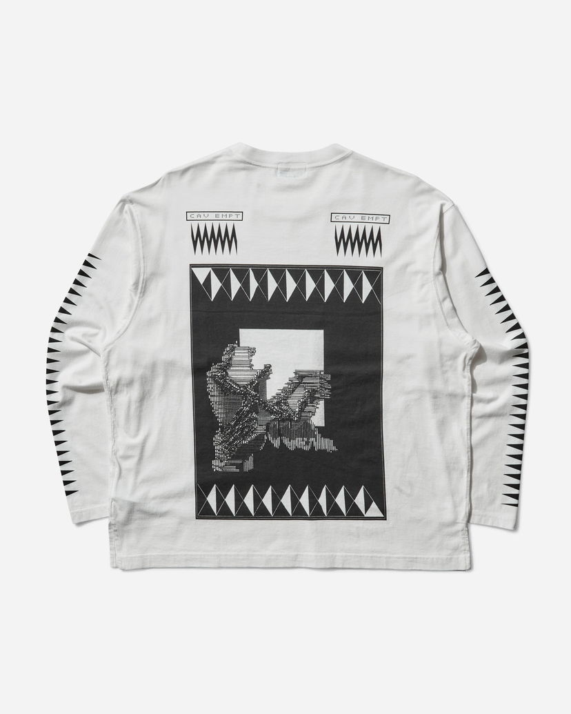 T-shirt Cav Empt Century Cameo Longsleeve T-Shirt Vit | CES28LT03 WHITE