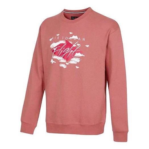 Sweater Jordan Air Jordan Flight Fleece Crewneck Sweatshirt Rosa | DH9036-691, 0