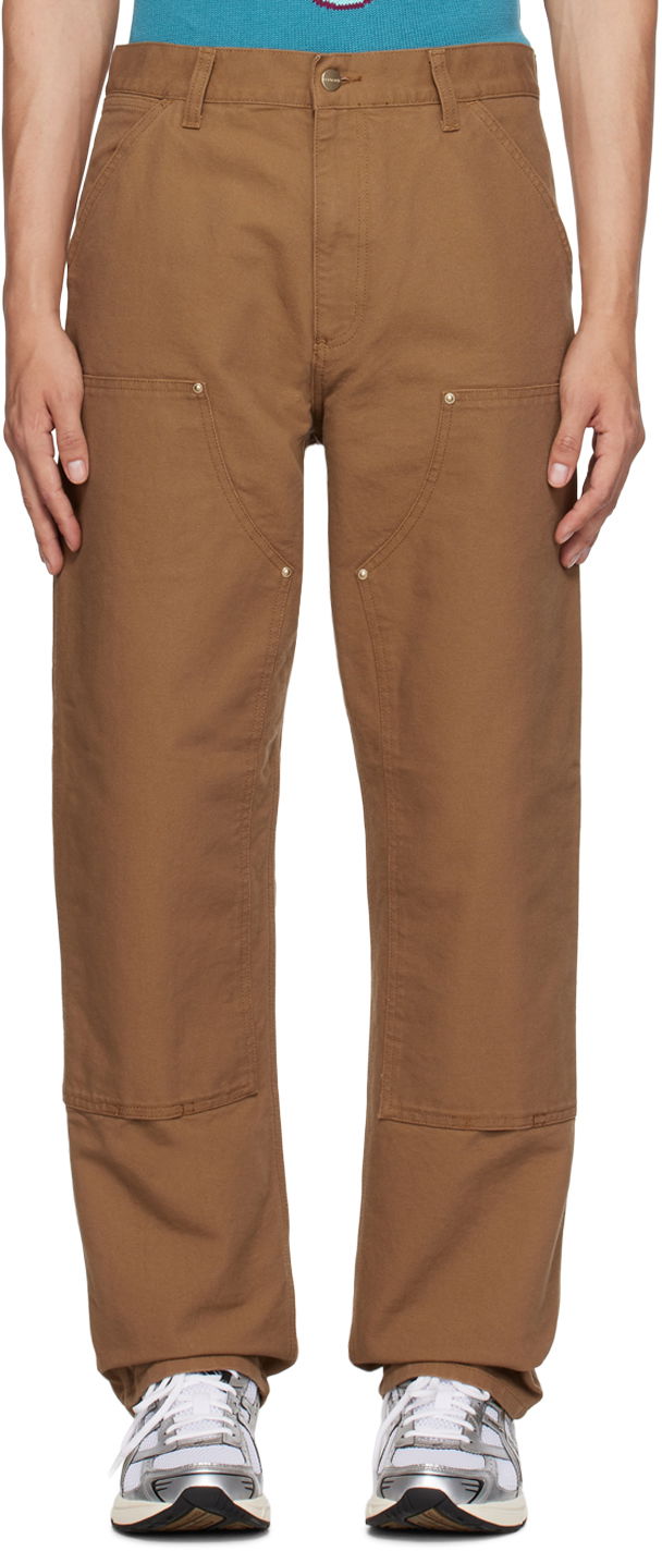 Cargo byxor Carhartt WIP Double Knee Work Trousers Brun | I031501