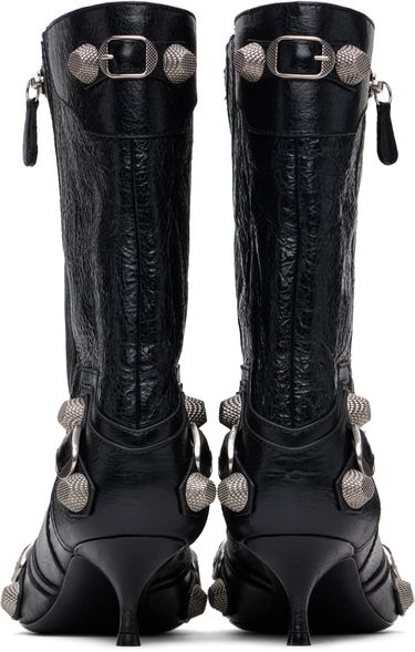 Sneakers och skor Balenciaga Leather Ankle Boots with Metal Studs Svart | 802082 WAD4E, 1
