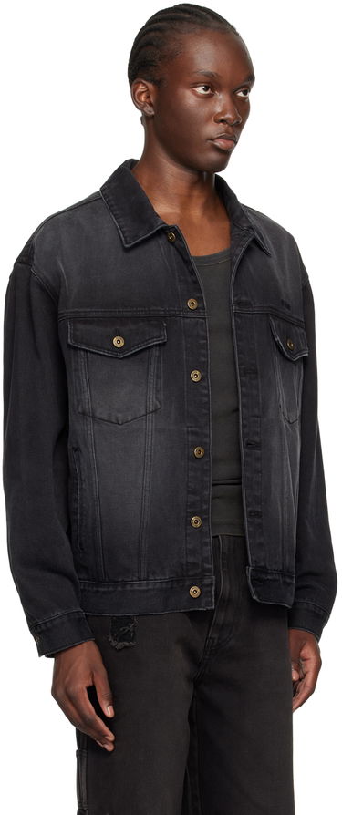 Jacka We11done We11done Faded Denim Jacket Svart | WD-DJ2-24-345-M-BK, 1