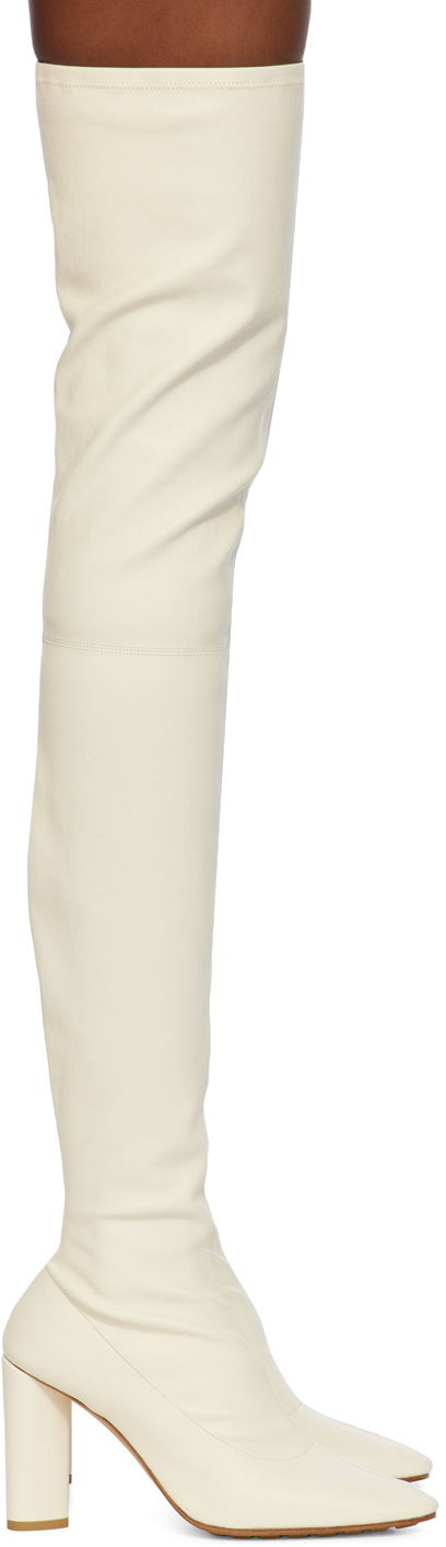 Sneakers och skor Bottega Veneta Over-The-Knee Boots Vit | 775453 VBP40