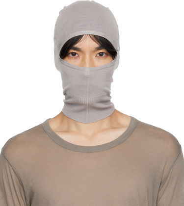Hatt Rick Owens Rick Owens Concordians Skull Balaclava Grå | RU02E1478 WS, 0