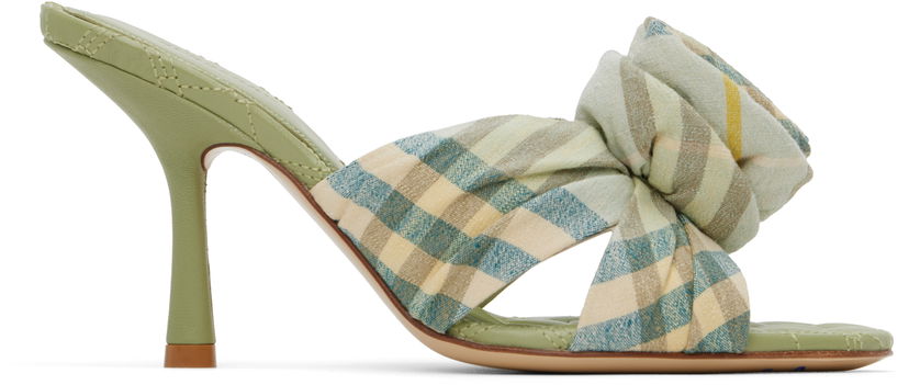 Sneakers och skor Burberry Burberry Mews Rose Heeled Sandals Grön | 8101603