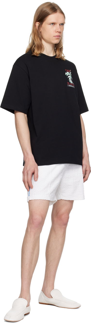 Shorts Casablanca Casablanca Monogram Jacquard Towelling Shorts Vit | MPF25-JTR-271-01, 3