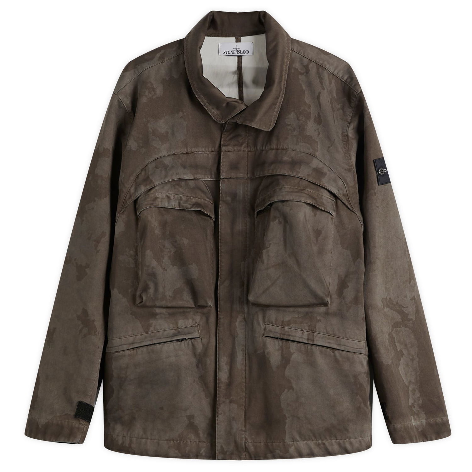 Jacka Stone Island Stone Island Laser Camo Field Jacket, Size Large Brun | K1S154100022-V0054, 0