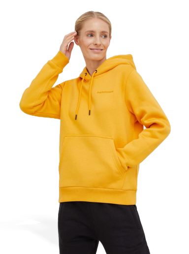 Sweatshirt Peak Performance W Original Small Logo Hoodie Orange | G78115