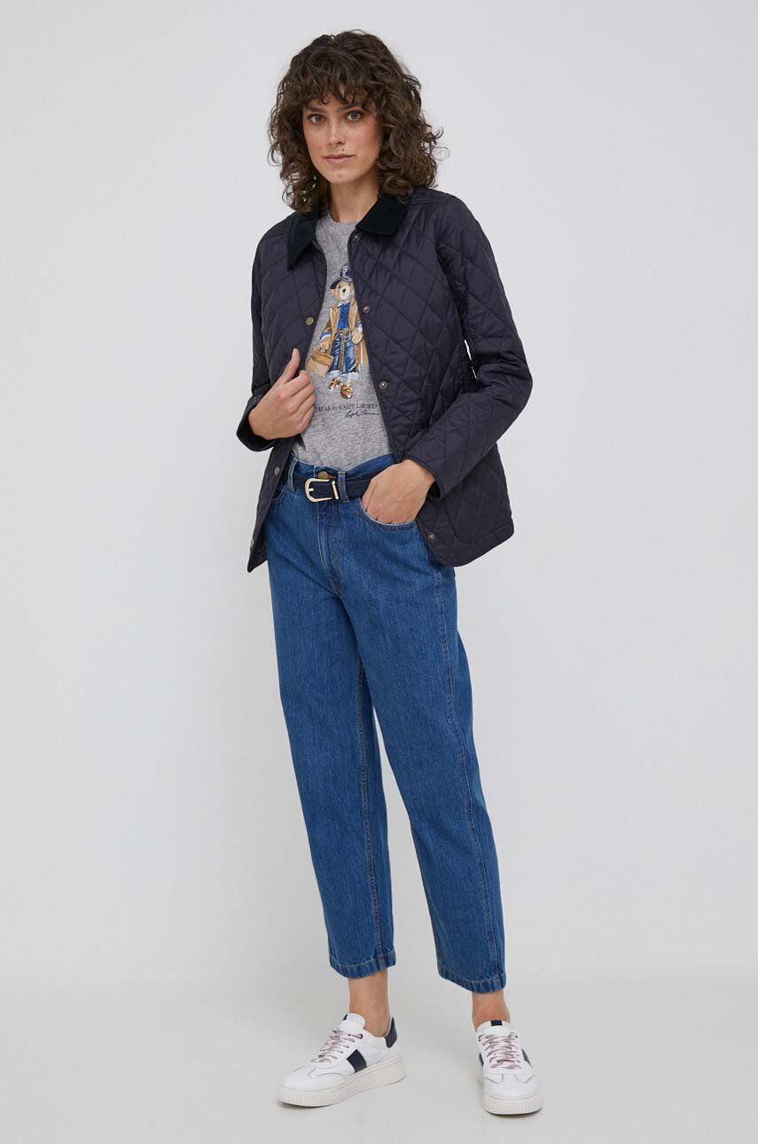 Pufferjacka Barbour Quilted Jacket Blå | LQU0475, 1