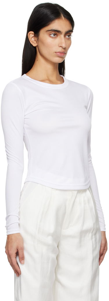 T-shirt Anine Bing Jane Long Sleeve T-Shirt Vit | A-08-4408-100, 1