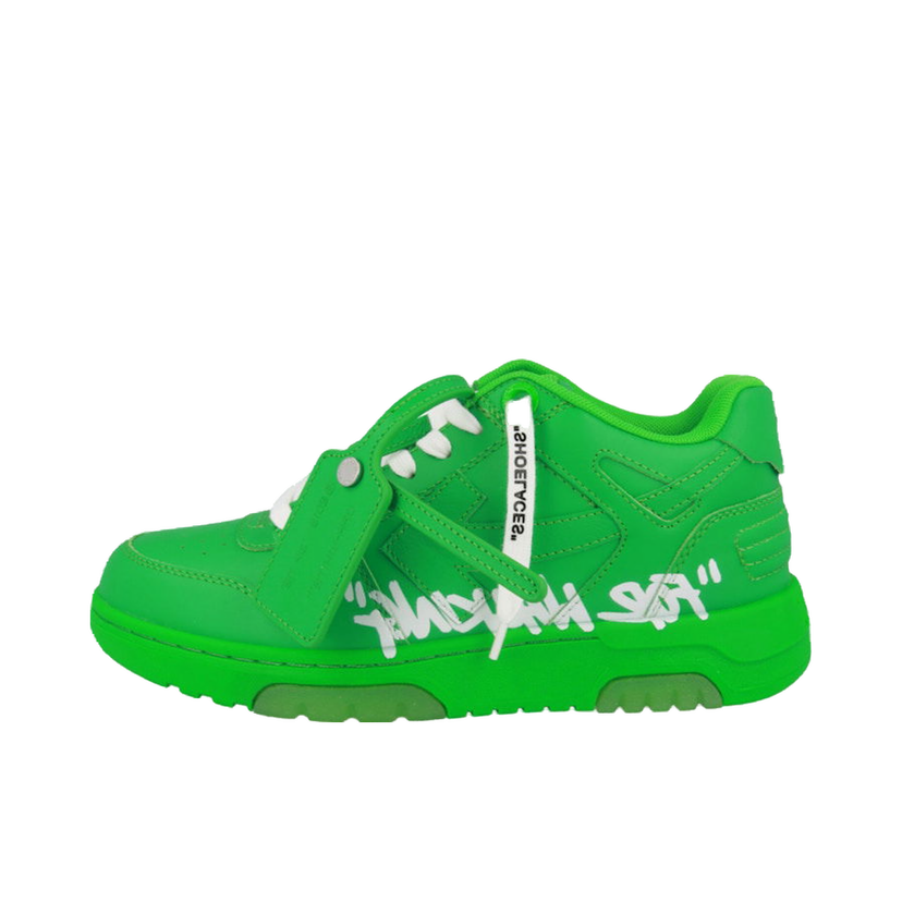 Sneakers och skor Off-White Out Of Office OOO "For Walking" Low Tops Green Grön | OMIA189S22LEA0035501