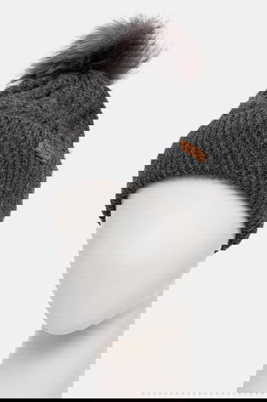 Mössa Barbour Cable Knit Pom Beanie Grå | LHA0555, 3