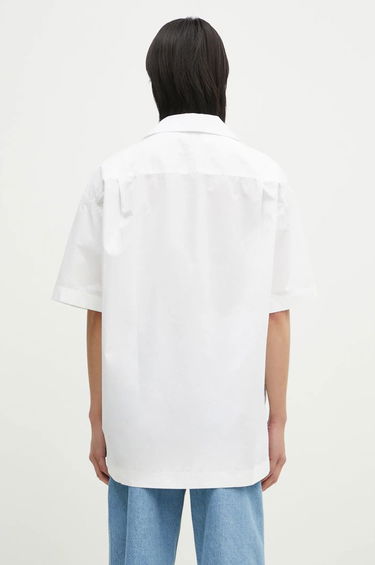 Skjorta JW Anderson JW Anderson Relaxed Short Sleeve Shirt with Sunflower Print Vit | SH0335.PG1667.001, 2