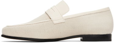 Kläder TOTEME TOTEME 'The Canvas' Penny Loafers Vit | 233-8014-855, 2