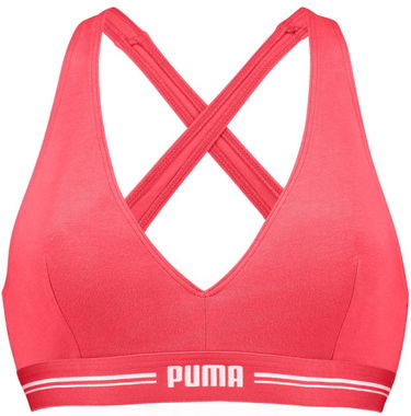 Behå Puma Padded Top Sport BH Damen Rot Rosa | 701223668-005, 0