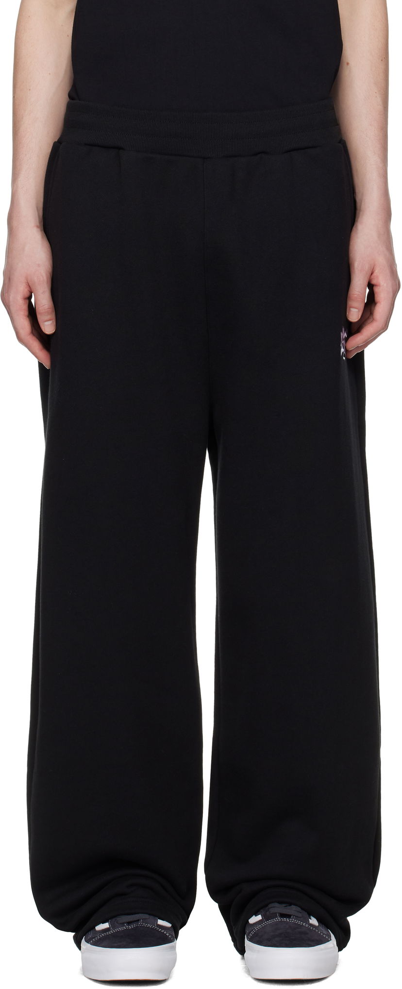 Träningsbyxor Awake NY Awake NY All City Open Hem Sweatpants Svart | AWK-SP25-PA006
