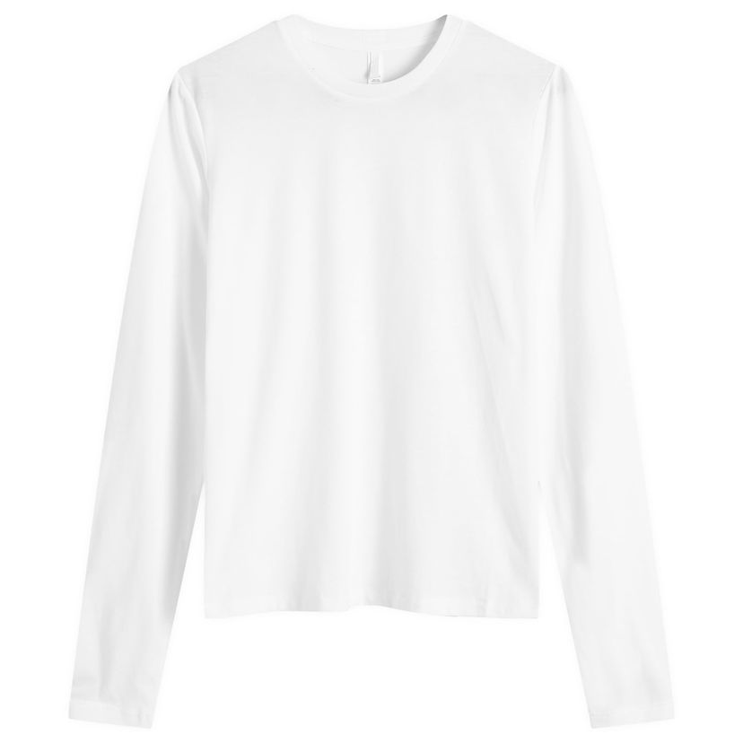 T-shirt SKIMS Relaxed Fit Long Sleeve T-Shirt Vit | LS-LST-6976W-SNOW