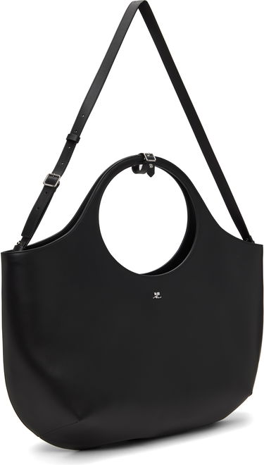 Handväska Courrèges Courrèges Maxi Holy Leather Tote Bag Svart | 424GSA145CR0065, 1