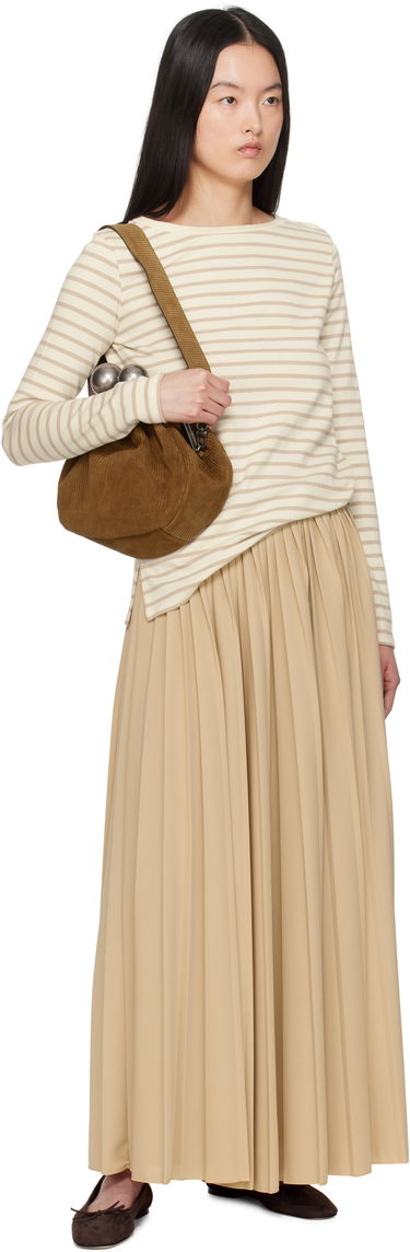 Sweater Max Mara Weekend Max Mara Erasmo Striped Long Sleeve T-Shirt Beige | 2515941061600, 3
