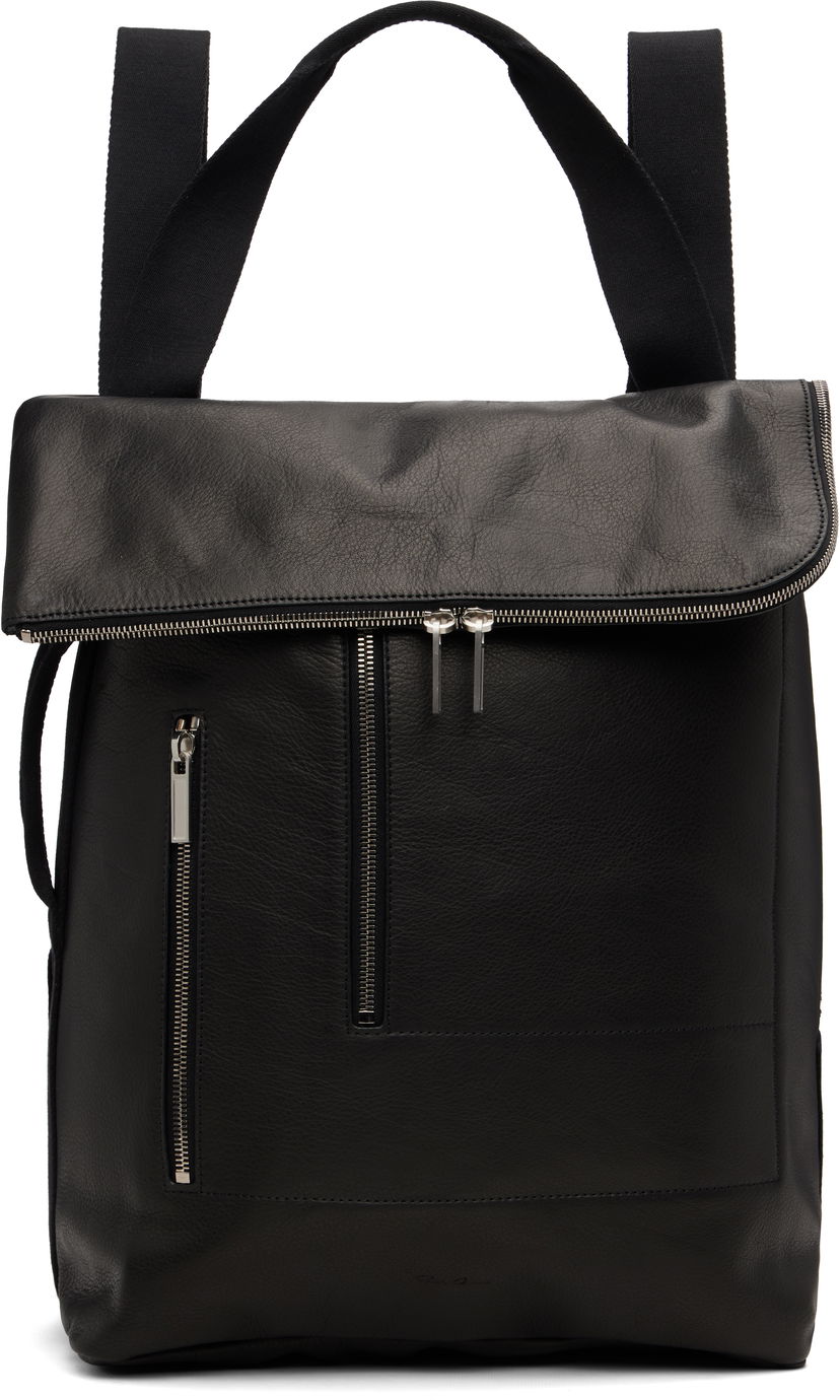 Ryggsäck Rick Owens Rick Owens Concordians Cargo Backpack Svart | RA02E0770 LCN