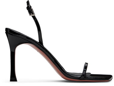 Skovård Amina Muaddi Amina Muaddi Maya Slingback Heeled Sandals Svart | MAYA SLINGBACK PATENT, 0