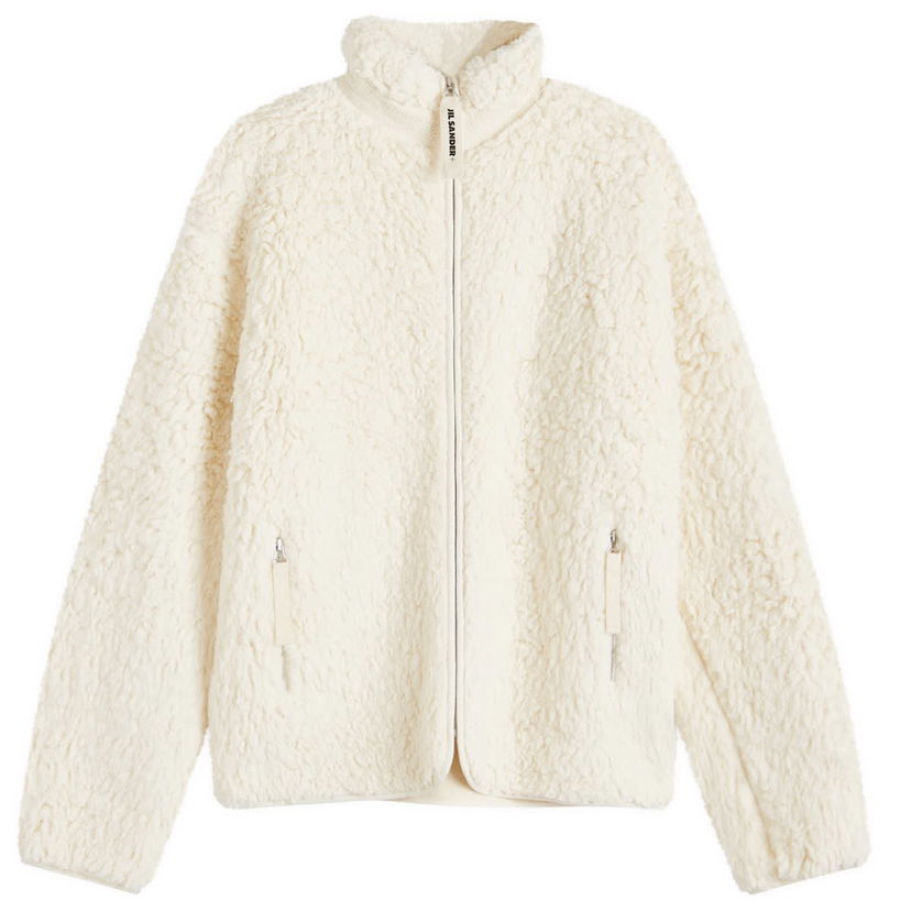 Jacka Jil Sander Jil Sander Plus Fleece Jacket Vit | J47GU0011-J20088-106