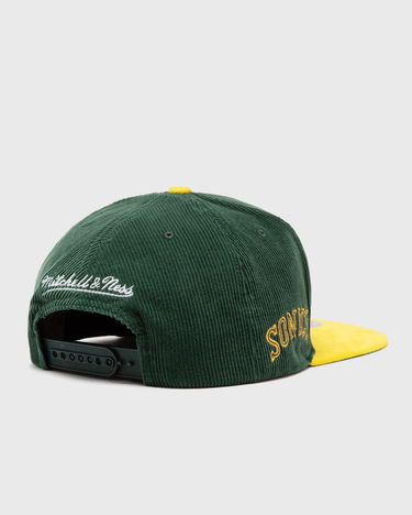 Keps Mitchell & Ness Seattle Supersonics Corduroy Snapback Hat Grön | HS10048-SSUGREN, 3