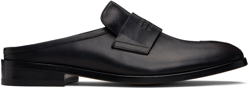 Sneakers och skor Maison Margiela MM6 Maison Margiela Embossed-Logo Loafers Svart | SH1WX0005 P5000