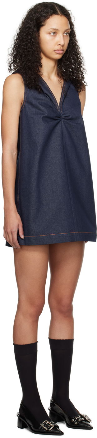 Klä We11done We11done Denim Mini Dress Mörkblå | WD-OP0-24-164-W-NV, 1